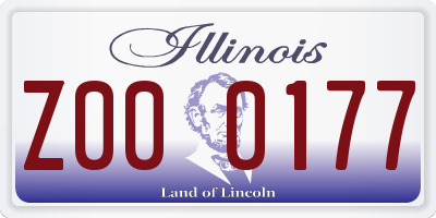IL license plate Z000177