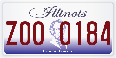 IL license plate Z000184