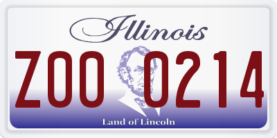 IL license plate Z000214