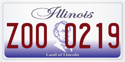 IL license plate Z000219