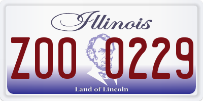 IL license plate Z000229