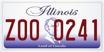 IL license plate Z000241