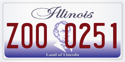 IL license plate Z000251
