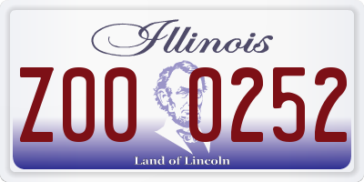 IL license plate Z000252