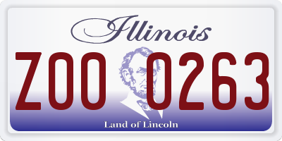 IL license plate Z000263