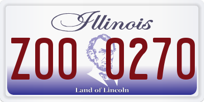 IL license plate Z000270