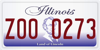 IL license plate Z000273