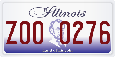 IL license plate Z000276
