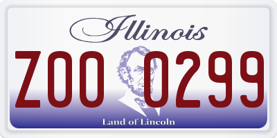 IL license plate Z000299