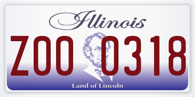 IL license plate Z000318