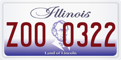 IL license plate Z000322