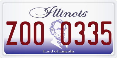 IL license plate Z000335