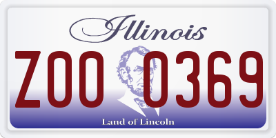 IL license plate Z000369