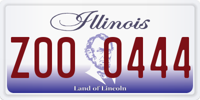 IL license plate Z000444