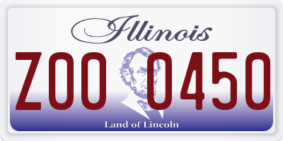 IL license plate Z000450