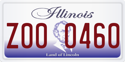 IL license plate Z000460