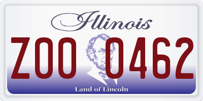 IL license plate Z000462