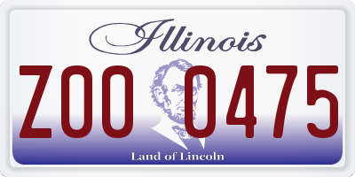 IL license plate Z000475