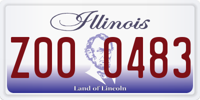 IL license plate Z000483