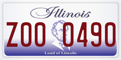 IL license plate Z000490