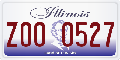 IL license plate Z000527