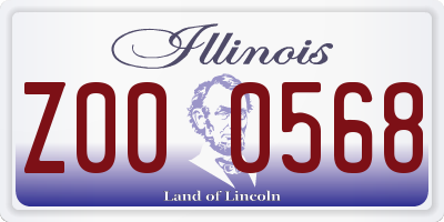 IL license plate Z000568