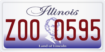 IL license plate Z000595