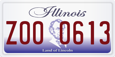 IL license plate Z000613