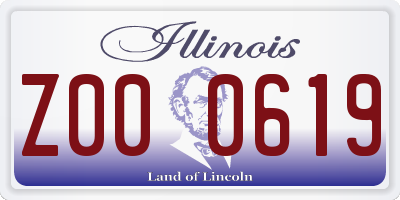 IL license plate Z000619