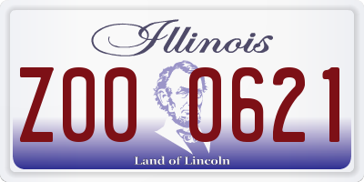 IL license plate Z000621