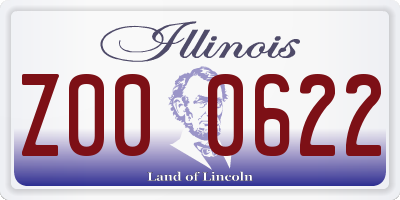 IL license plate Z000622