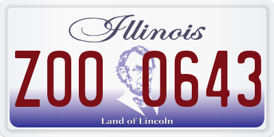 IL license plate Z000643