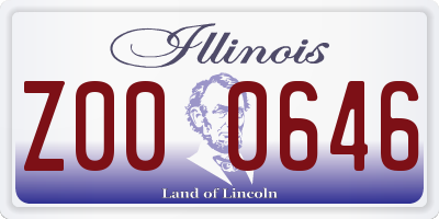 IL license plate Z000646