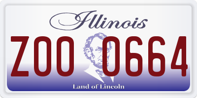 IL license plate Z000664