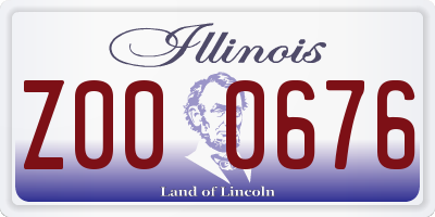 IL license plate Z000676