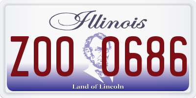 IL license plate Z000686