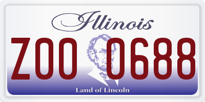 IL license plate Z000688
