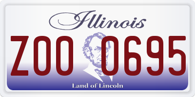 IL license plate Z000695