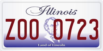 IL license plate Z000723