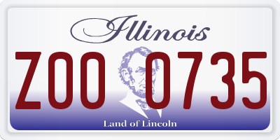 IL license plate Z000735