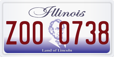 IL license plate Z000738