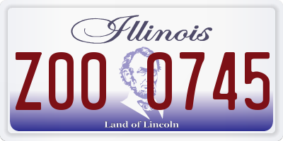 IL license plate Z000745