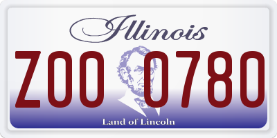 IL license plate Z000780