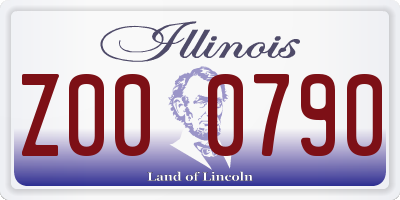 IL license plate Z000790