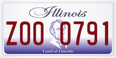 IL license plate Z000791