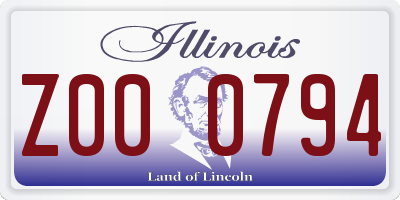 IL license plate Z000794