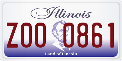IL license plate Z000861