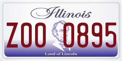 IL license plate Z000895