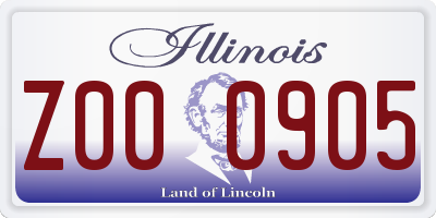 IL license plate Z000905