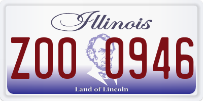IL license plate Z000946